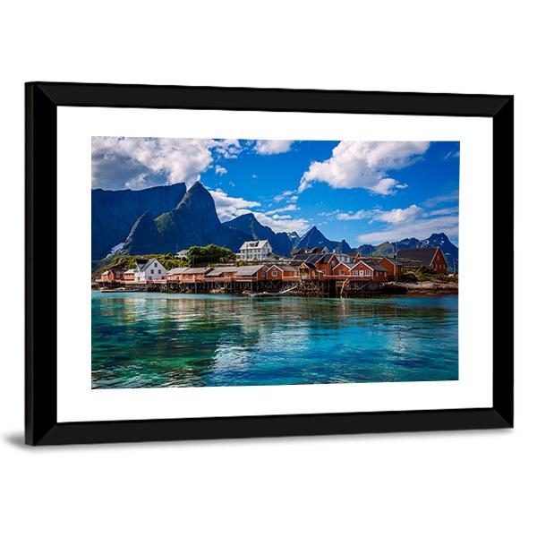 Lofoten Islands Canvas Wall Art-3 Horizontal-25" x 16"-Gallery Wrap-Tiaracle