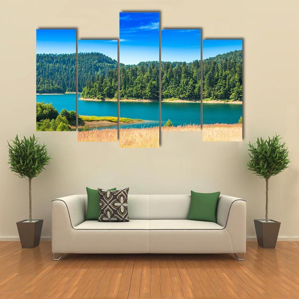 Lokvarsko Lake Croatia Canvas Wall Art-5 Pop-Gallery Wrap-47" x 32"-Tiaracle