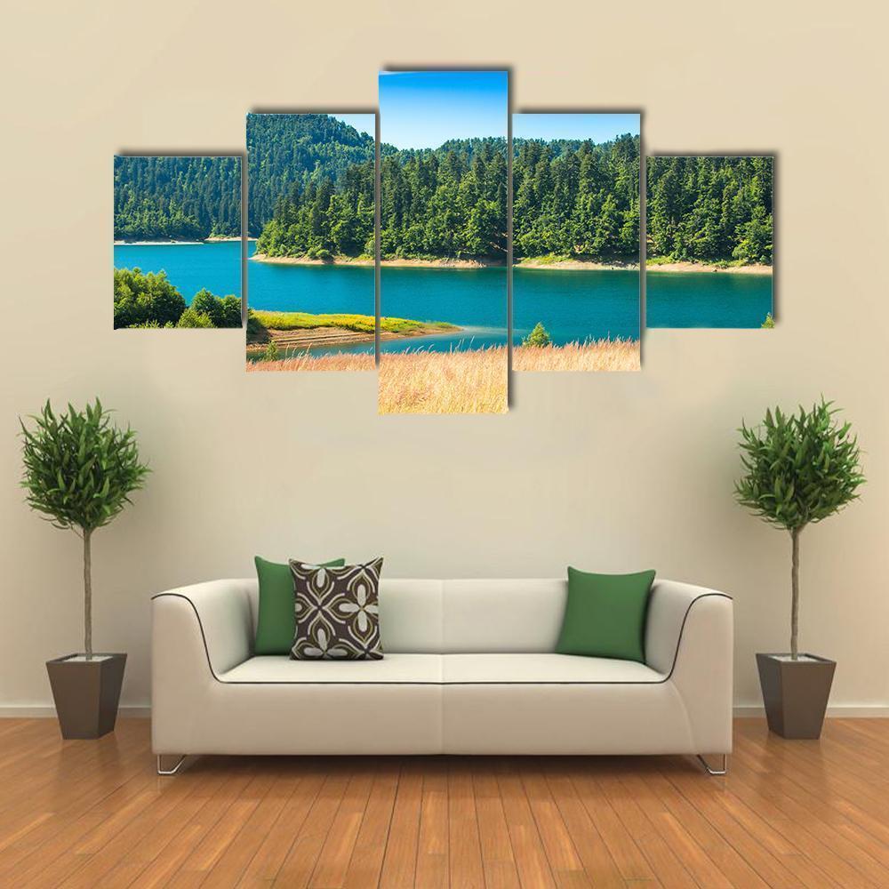 Lokvarsko Lake Croatia Canvas Wall Art-5 Pop-Gallery Wrap-47" x 32"-Tiaracle