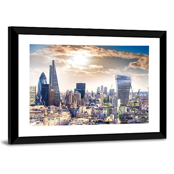 London Modern District Canvas Wall Art-3 Horizontal-Gallery Wrap-25" x 16"-Tiaracle
