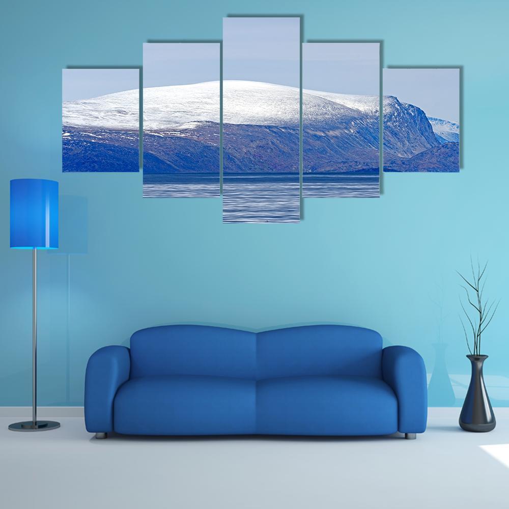 Lonely Rocks In Baffin Island Canvas Wall Art-5 Star-Gallery Wrap-62" x 32"-Tiaracle