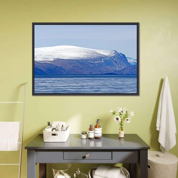 Lonely Rocks In Baffin Island Canvas Wall Art-1 Piece-Floating Frame-24" x 16"-Tiaracle