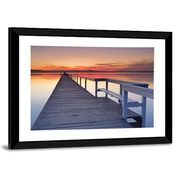 Long Jetty Canvas Wall Art-3 Horizontal-Gallery Wrap-25" x 16"-Tiaracle