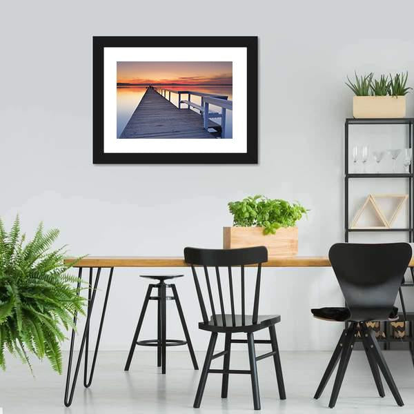 Long Jetty Canvas Wall Art-3 Horizontal-Gallery Wrap-25" x 16"-Tiaracle