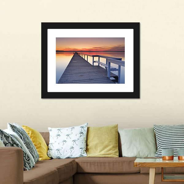 Long Jetty Canvas Wall Art-3 Horizontal-Gallery Wrap-25" x 16"-Tiaracle