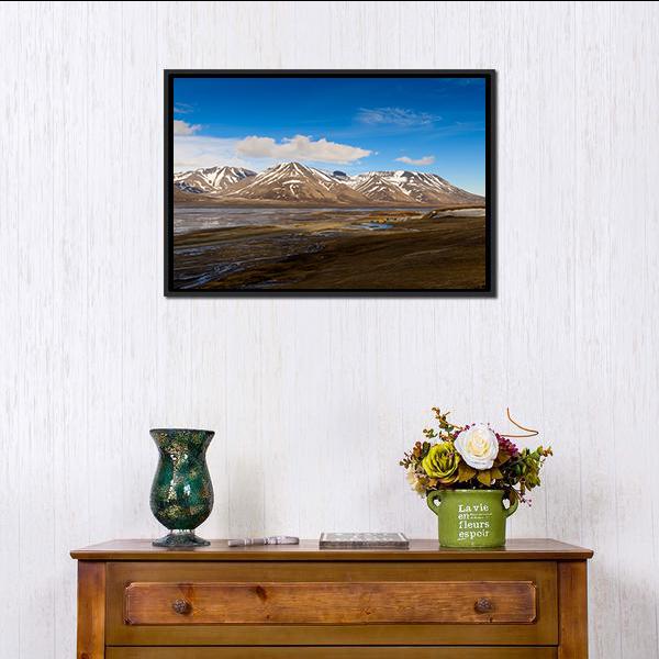 Svalbard Norway Canvas Wall Art-1 Piece-Floating Frame-24" x 16"-Tiaracle