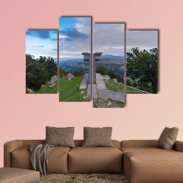 Lookout Of Fito Spain Canvas Wall Art-4 Pop-Gallery Wrap-50" x 32"-Tiaracle
