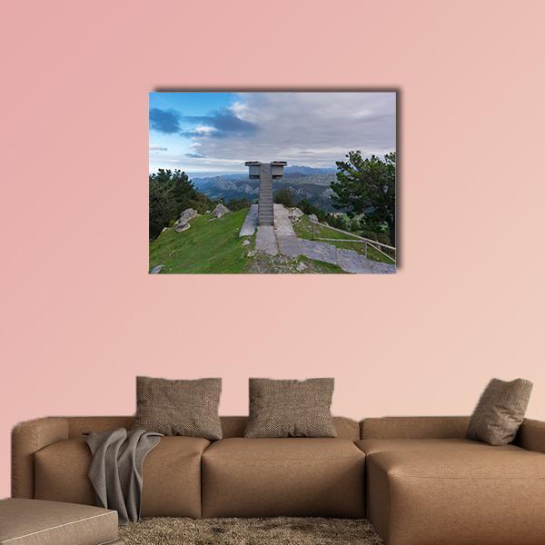 Lookout Of Fito Spain Canvas Wall Art-5 Horizontal-Gallery Wrap-22" x 12"-Tiaracle