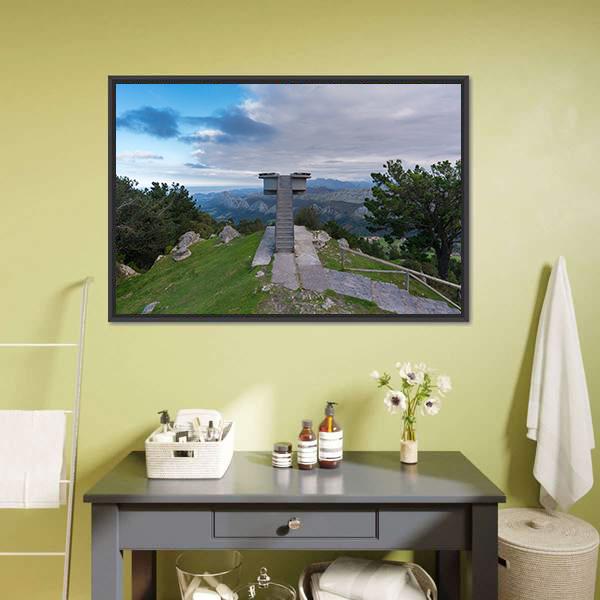 Lookout Of Fito Spain Canvas Wall Art-1 Piece-Floating Frame-36" x 24"-Tiaracle