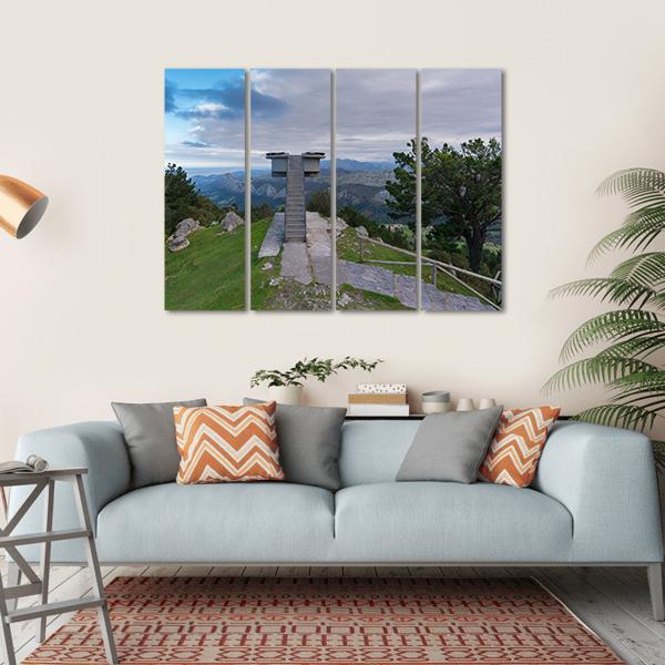 Lookout Of Fito Spain Canvas Wall Art-4 Horizontal-Gallery Wrap-34" x 24"-Tiaracle