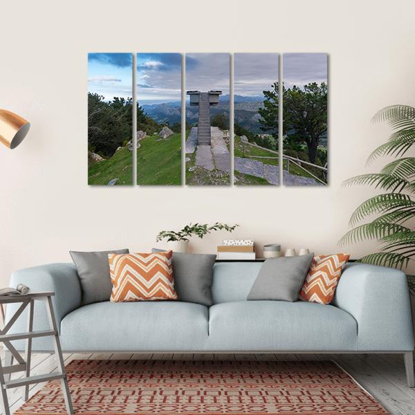 Lookout Of Fito Spain Canvas Wall Art-5 Horizontal-Gallery Wrap-22" x 12"-Tiaracle