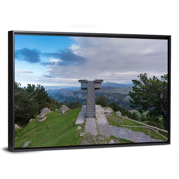 Lookout Of Fito Spain Canvas Wall Art-3 Horizontal-Gallery Wrap-25" x 16"-Tiaracle