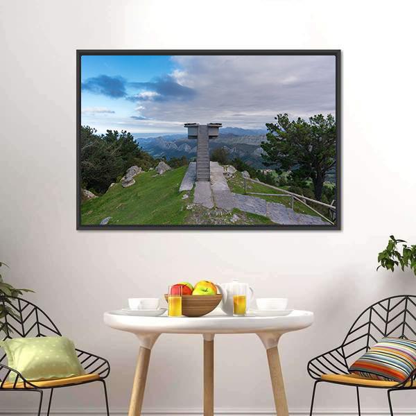 Lookout Of Fito Spain Canvas Wall Art-3 Horizontal-Gallery Wrap-25" x 16"-Tiaracle