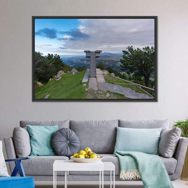 Lookout Of Fito Spain Canvas Wall Art-3 Horizontal-Gallery Wrap-25" x 16"-Tiaracle