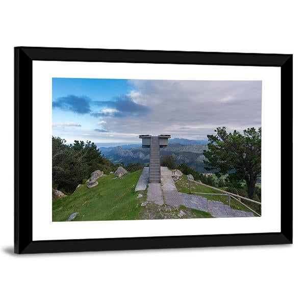 Lookout Of Fito Spain Canvas Wall Art-3 Horizontal-Gallery Wrap-25" x 16"-Tiaracle