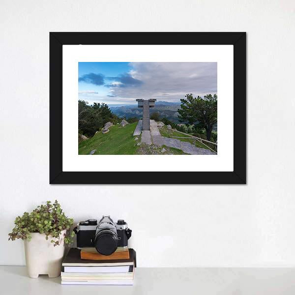 Lookout Of Fito Spain Canvas Wall Art-1 Piece-Framed Print-20" x 16"-Tiaracle