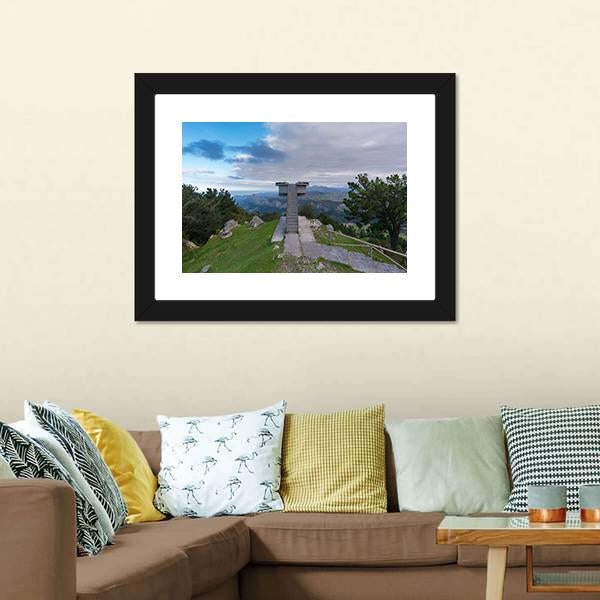 Lookout Of Fito Spain Canvas Wall Art-3 Horizontal-Gallery Wrap-25" x 16"-Tiaracle