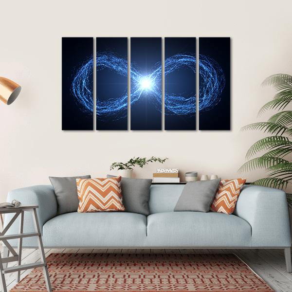 Loop Of Moving Energy Canvas Wall Art-5 Horizontal-Gallery Wrap-22" x 12"-Tiaracle