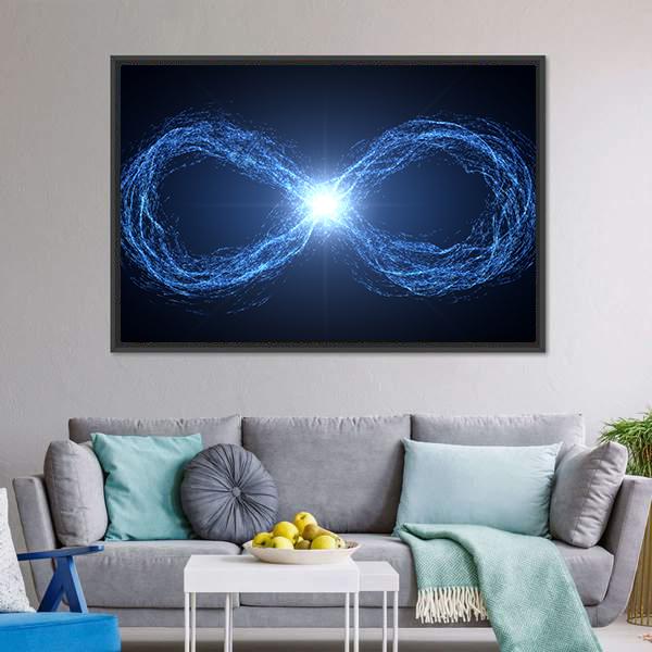 Loop Of Moving Energy Canvas Wall Art-3 Horizontal-Gallery Wrap-25" x 16"-Tiaracle