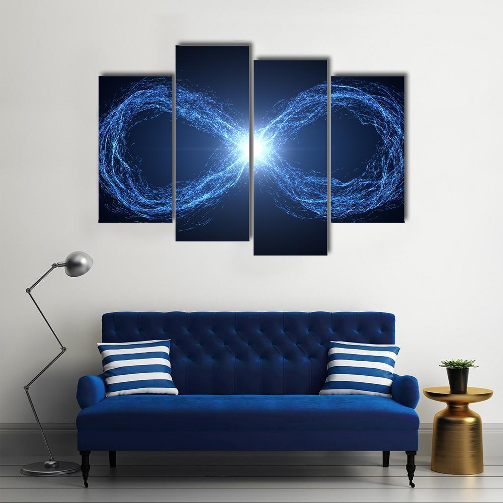 Loop Of Moving Energy Canvas Wall Art-4 Pop-Gallery Wrap-50" x 32"-Tiaracle