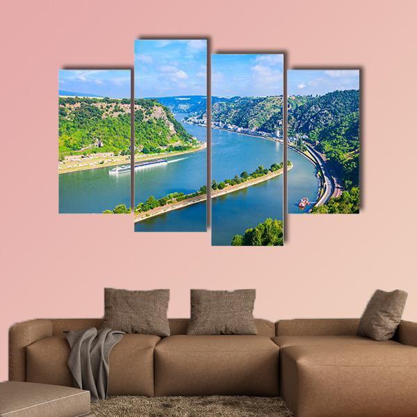 Rhineland-Palatinate Germany Canvas Wall Art-4 Pop-Gallery Wrap-50" x 32"-Tiaracle