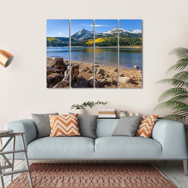 Lost Lake Along Kebler Pass Canvas Wall Art-4 Horizontal-Gallery Wrap-34" x 24"-Tiaracle