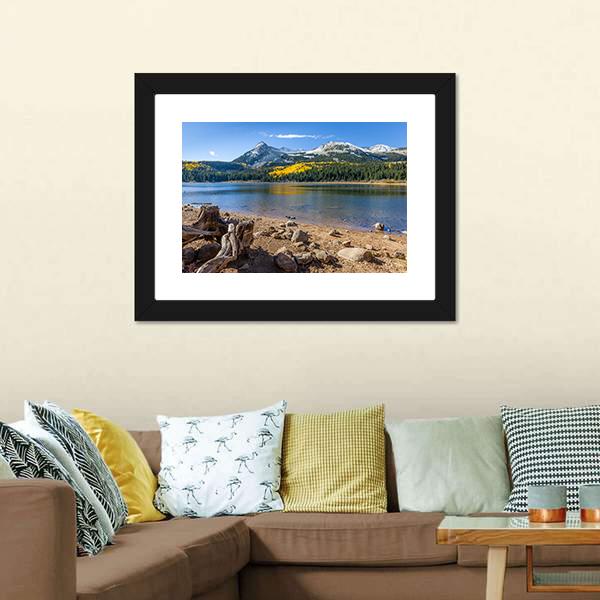 Lost Lake Along Kebler Pass Canvas Wall Art-3 Horizontal-Gallery Wrap-25" x 16"-Tiaracle