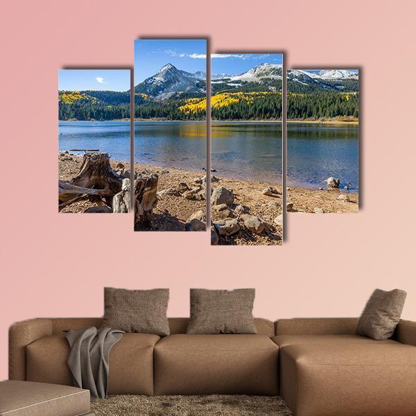 Lost Lake Along Kebler Pass Canvas Wall Art-4 Pop-Gallery Wrap-50" x 32"-Tiaracle