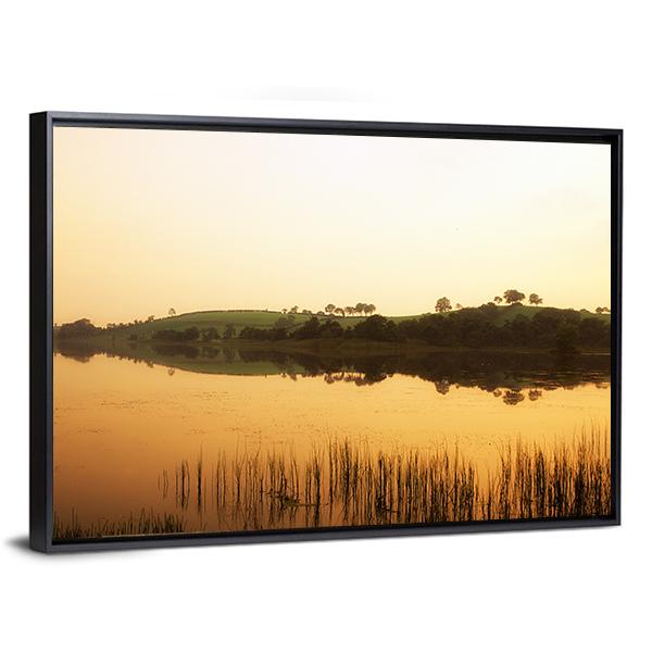 Lough Muck Lake Canvas Wall Art-3 Horizontal-Gallery Wrap-25" x 16"-Tiaracle