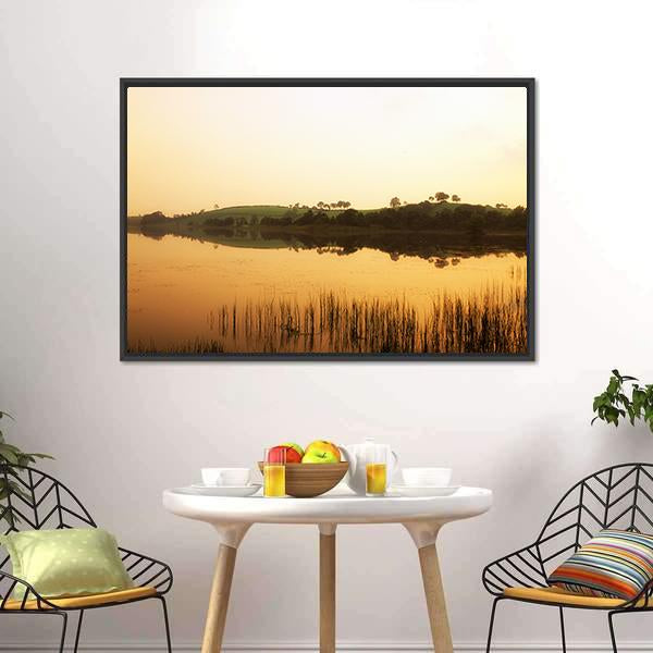 Lough Muck Lake Canvas Wall Art-3 Horizontal-Gallery Wrap-25" x 16"-Tiaracle