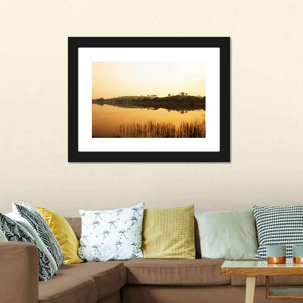 Lough Muck Lake Canvas Wall Art-3 Horizontal-Gallery Wrap-25" x 16"-Tiaracle