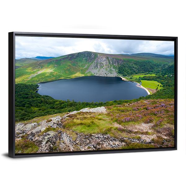 Lough Tay Lake Ireland Canvas Wall Art-3 Horizontal-Gallery Wrap-25" x 16"-Tiaracle