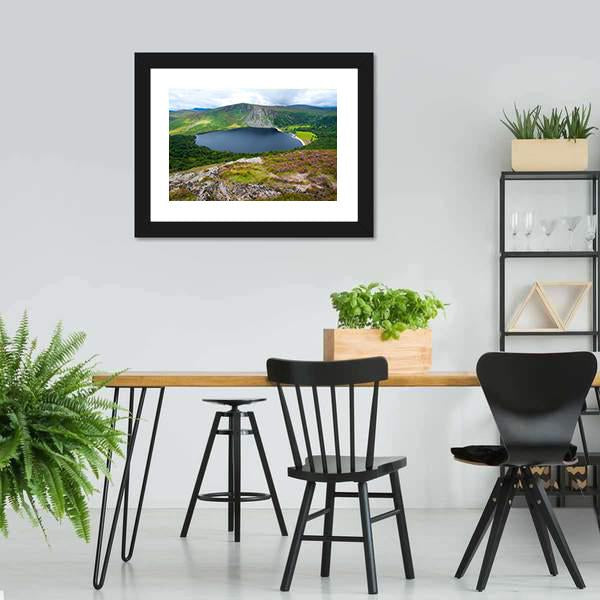 Lough Tay Lake Ireland Canvas Wall Art-5 Horizontal-Gallery Wrap-22" x 12"-Tiaracle