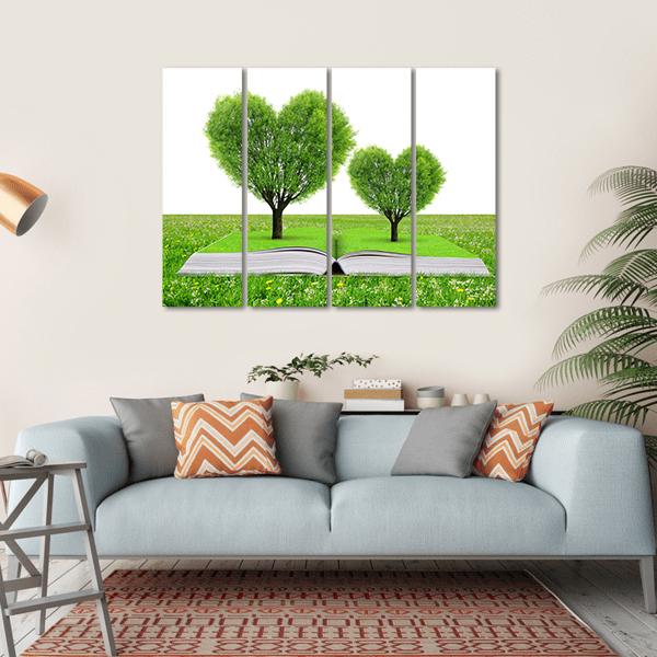 Love For Nature Canvas Wall Art-4 Horizontal-Gallery Wrap-34" x 24"-Tiaracle