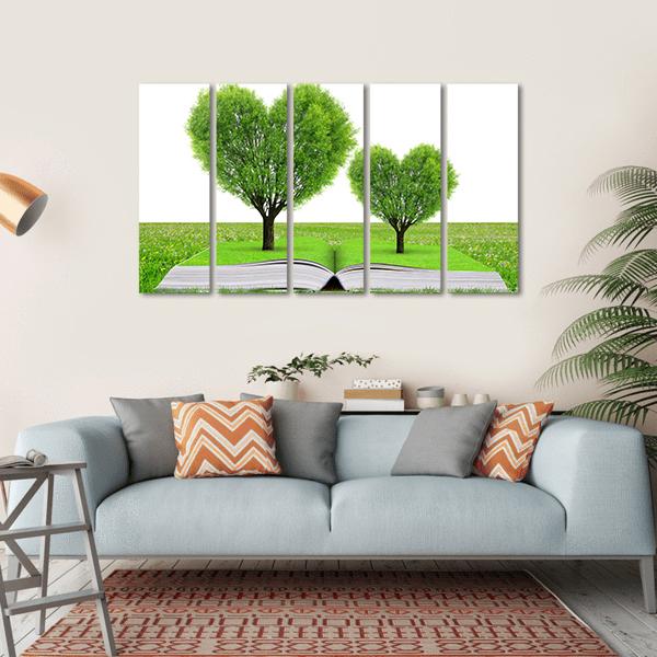 Love For Nature Canvas Wall Art-5 Horizontal-Gallery Wrap-22" x 12"-Tiaracle