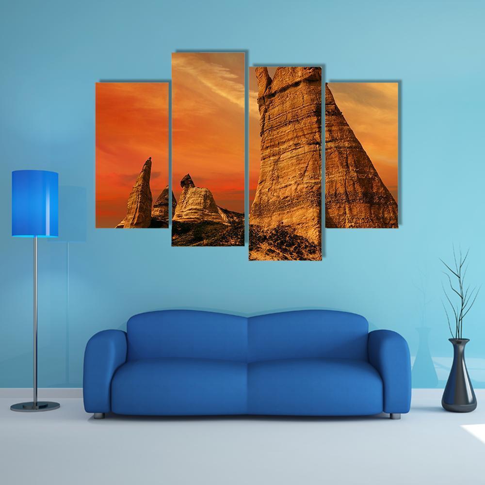 Love Valley Turkey Canvas Wall Art-4 Pop-Gallery Wrap-50" x 32"-Tiaracle