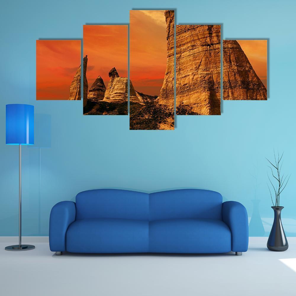 Love Valley Turkey Canvas Wall Art-5 Star-Gallery Wrap-62" x 32"-Tiaracle