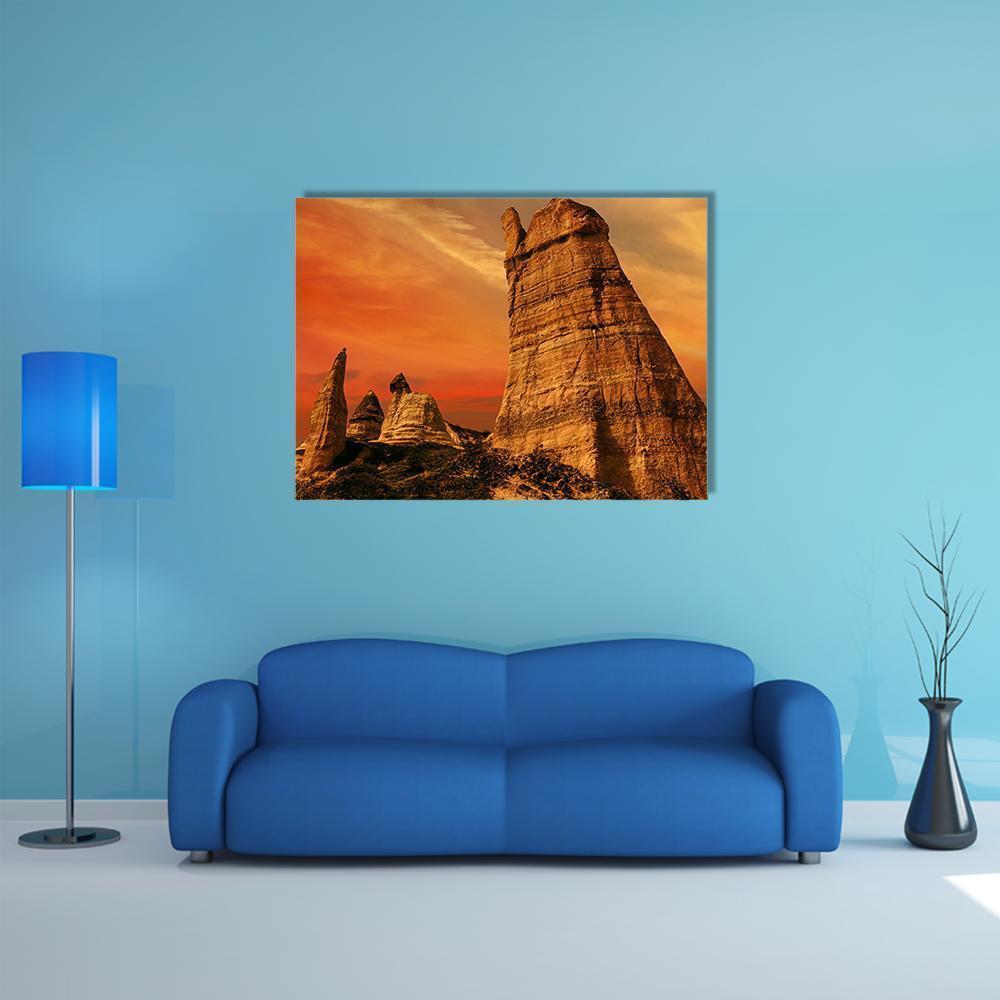 Love Valley Turkey Canvas Wall Art-4 Horizontal-Gallery Wrap-34" x 24"-Tiaracle