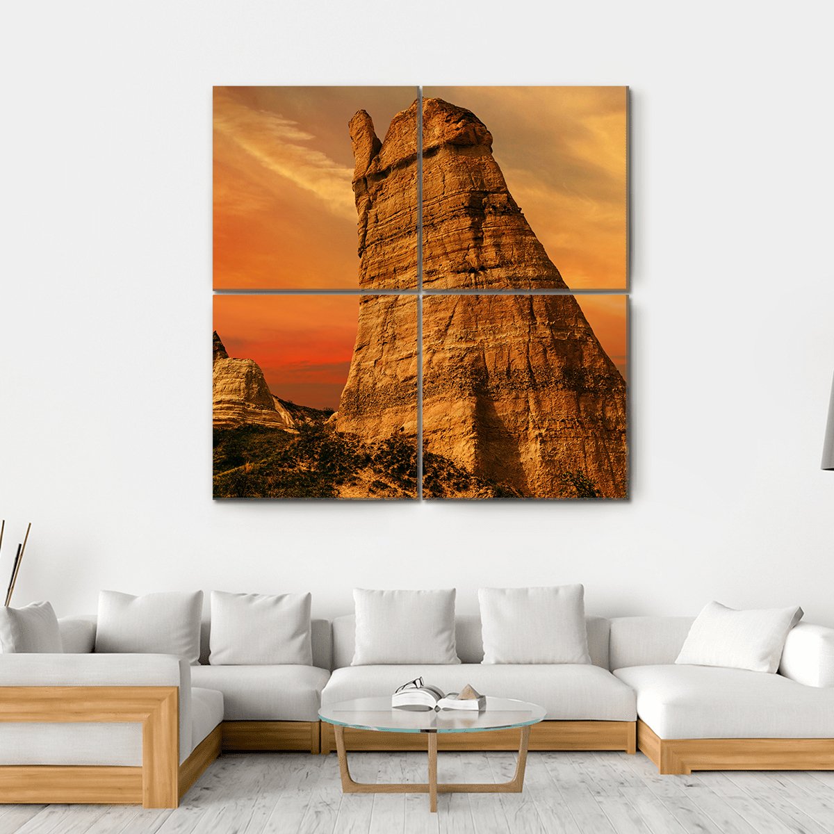 Love Valley Turkey Canvas Wall Art-4 Square-Gallery Wrap-17" x 17"-Tiaracle