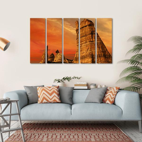 Love Valley Turkey Canvas Wall Art-5 Horizontal-Gallery Wrap-22" x 12"-Tiaracle