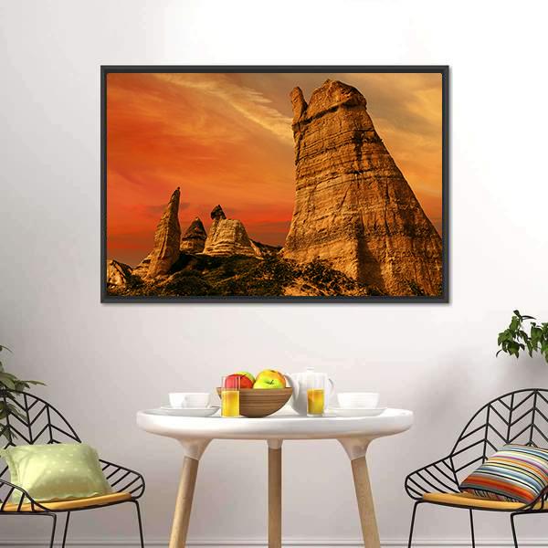 Love Valley Turkey Canvas Wall Art-3 Horizontal-Gallery Wrap-25" x 16"-Tiaracle