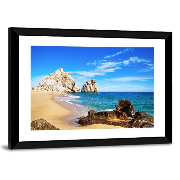 Lovers Beach Mexico Canvas Wall Art-3 Horizontal-Gallery Wrap-25" x 16"-Tiaracle