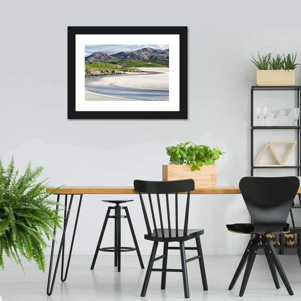 Low Tide At Uig Beach Canvas Wall Art-3 Horizontal-Gallery Wrap-25" x 16"-Tiaracle