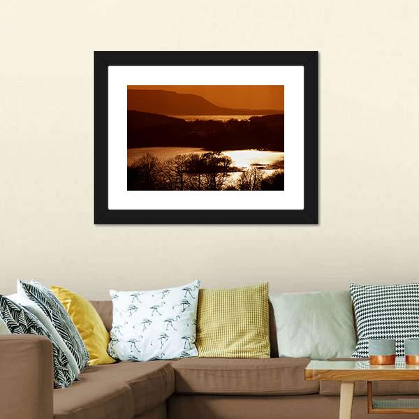Lower Lough Erne Canvas Wall Art-3 Horizontal-Gallery Wrap-25" x 16"-Tiaracle
