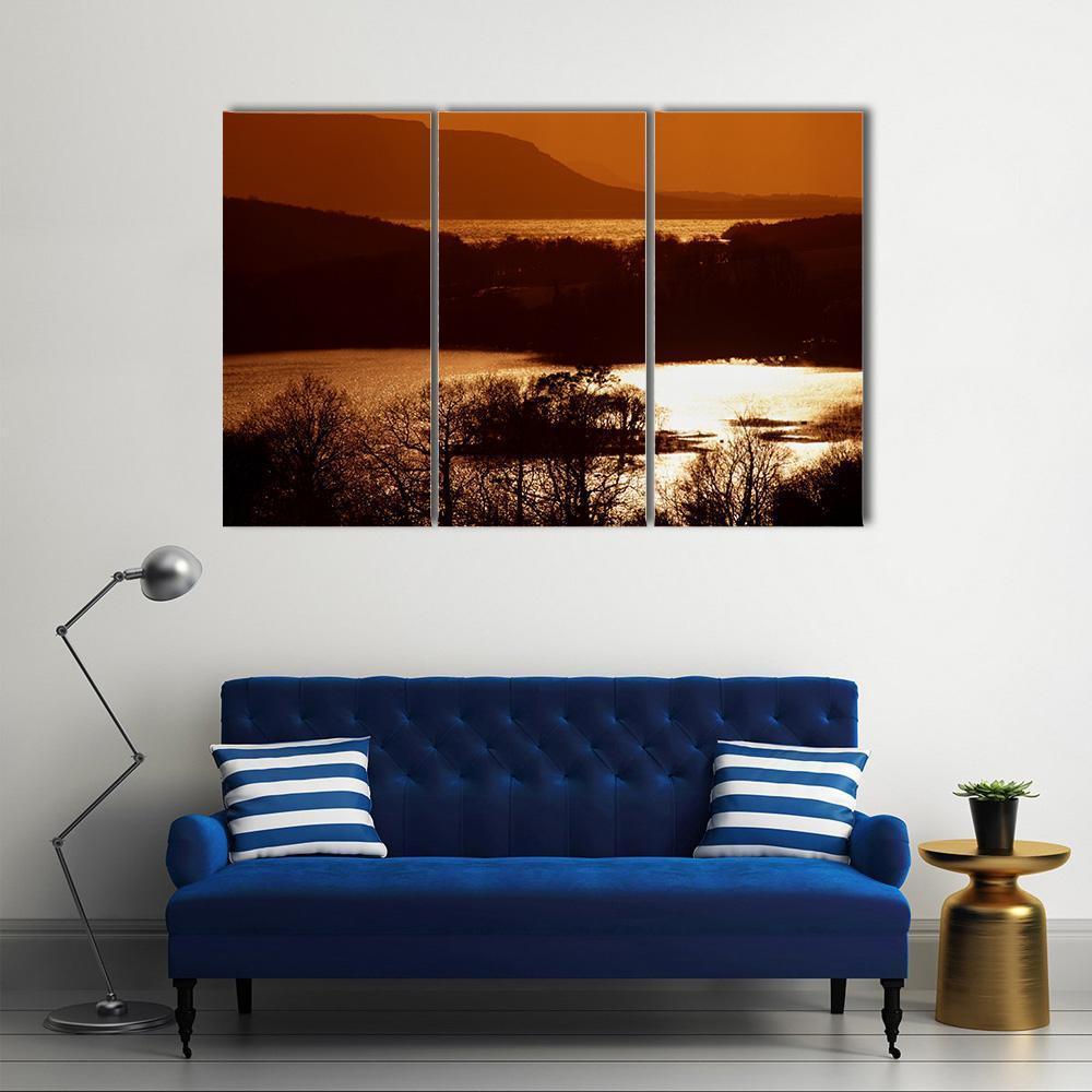 Lower Lough Erne Canvas Wall Art-3 Horizontal-Gallery Wrap-37" x 24"-Tiaracle