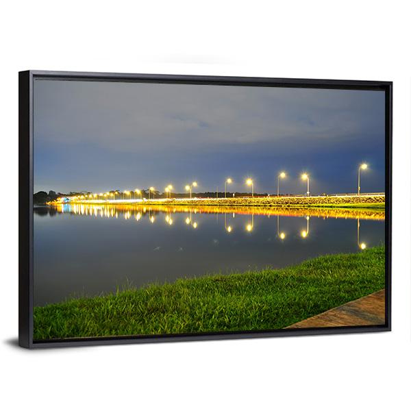 Lower Seletar Reservoir Canvas Wall Art-3 Horizontal-Gallery Wrap-25" x 16"-Tiaracle