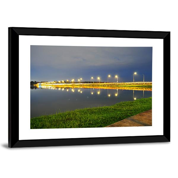 Lower Seletar Reservoir Canvas Wall Art-3 Horizontal-Gallery Wrap-25" x 16"-Tiaracle