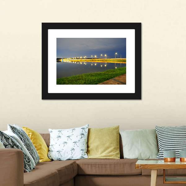 Lower Seletar Reservoir Canvas Wall Art-3 Horizontal-Gallery Wrap-25" x 16"-Tiaracle