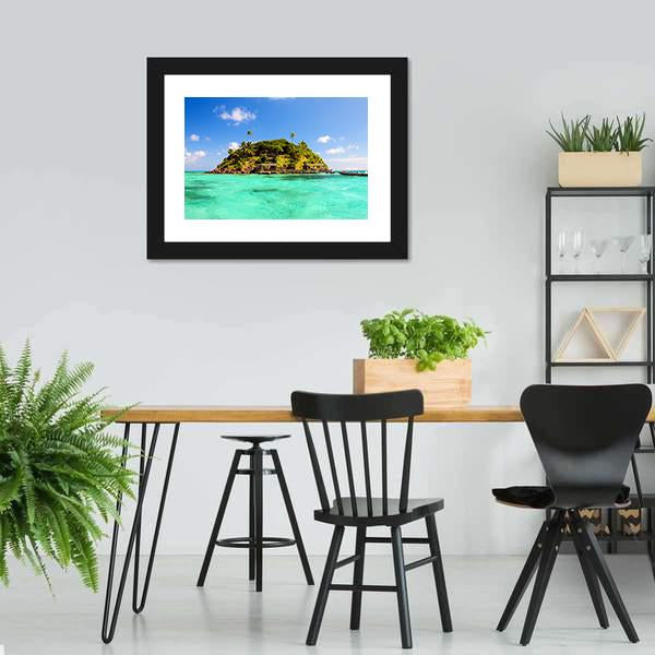 Lush Tropical Island Canvas Wall Art-3 Horizontal-Gallery Wrap-25" x 16"-Tiaracle