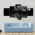 Luxury Black Car Canvas Wall Art-3 Horizontal-Gallery Wrap-37" x 24"-Tiaracle